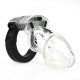 Cage de chasteté ajustable 10 x 3.5cm Transparente 