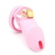 Cage de chasteté Silicone BRAN 9 x 3cm Rose 