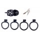 Cage de chasteté Dotty L 9.5 x 3.9cm Noire 