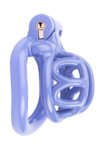 Cage de chasteté courte Lyfy 4 x 3.3cm Bleue 