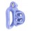 Cage de chasteté courte Lyfy 4 x 3.3cm Bleue