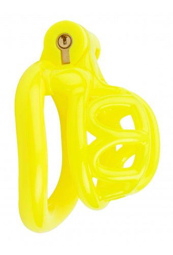 Cage de chasteté courte Lyfy 4 x 3.3cm Jaune 
