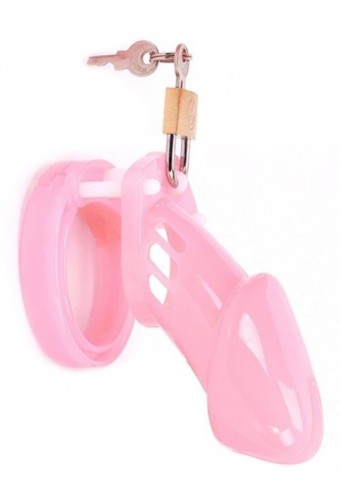 Cage de chasteté Locky 8 x 3.3 cm Rose 