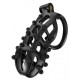 Cage de chasteté Point Up XXL Noire 12 x 4cm 