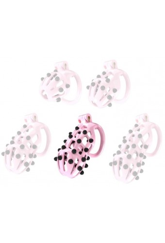 Cage de chasteté Point Up XL Rose 11 x 4cm 