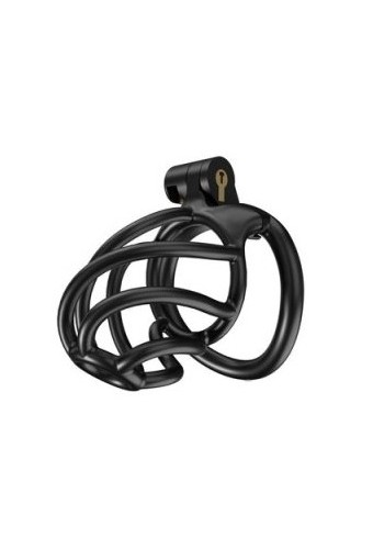 Cage de chasteté Tortille M 7 x 3.4 cm Noire 