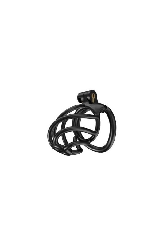 Cage de chasteté Tortille M 7 x 3.4 cm Noire 