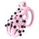 Cage de chasteté Point Up L Rose 10 x 4cm 