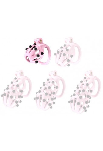 Cage de chasteté Point Up S Rose 6 x 3.5 cm 