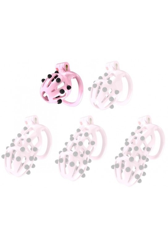 Cage de chasteté Point Up S Rose 6 x 3.5 cm 