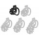 Cage de chasteté Point Up S Noire 6 x 3.5cm 