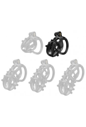 Cage de chasteté Point Up M Noire 8 x 3.7cm 