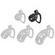 Cage de Chasteté NEXIA M 6.5 x 3.1cm Noire 