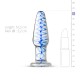 Plug en Verre n° 23 - 10.5 x 3.2 cm 
