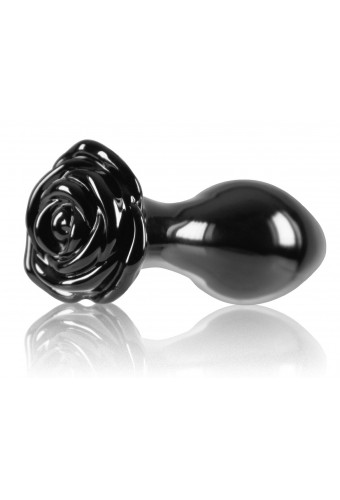 Plug en verre Crystal Rose 7 x 3.2cm Noir 