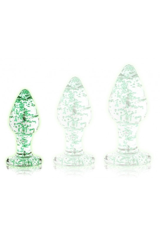 Plug en verre Phosphorescent Butt Glow S 6 x 2.7cm 