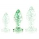 Plug en verre phosphorescent BUTT GLOW M 7 x 3.2cm 