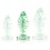 Plug en verre phosphorescent BUTT GLOW M 7 x 3.2cm