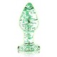 Plug en verre phosphorescent BUTT GLOW M 7 x 3.2cm 