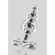 Plug en verre Crystal Jewel 9.5 x 3.5cm 