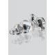 Plug en verre Crystal Jewel 9.5 x 3.5cm 