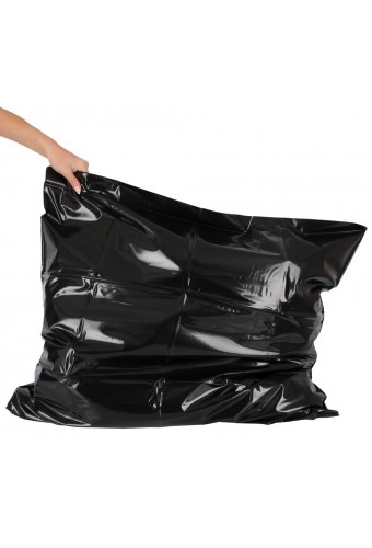 Taie d'oreiller noire en Vinyle 80 x 80cm 