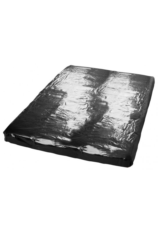 Drap housse Vinyle Fitted Sheet 160 x 200 cm Noir 