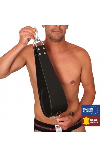 set de 2 Supports pieds en cuir pour sling + 2 mousquetons - 60cm - The Red 