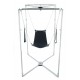 Kit Sling Cuir Triangle Noir Armature Grise
