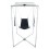 Kit Sling Cuir Triangle Noir Armature Grise