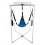 Kit Sling Tissu Triangle Bleu-Noir Armature Grise