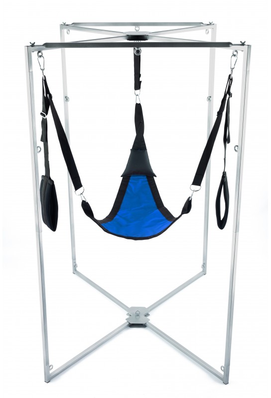 Kit Sling Tissu Triangle Bleu-Noir Armature Grise 