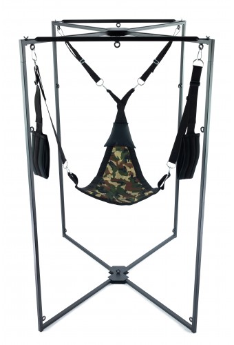 Kit Sling Tissu Triangle Camouflage Armature Noire 