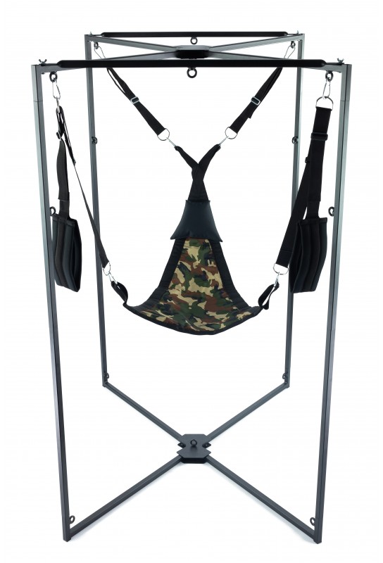 Kit Sling Tissu Triangle Camouflage Armature Noire 