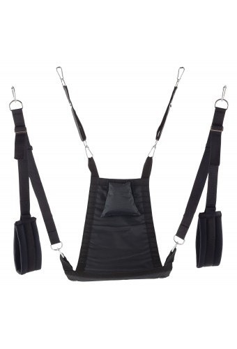 Sling en tissu Mykonos - Set complet - 4 Points Noir 