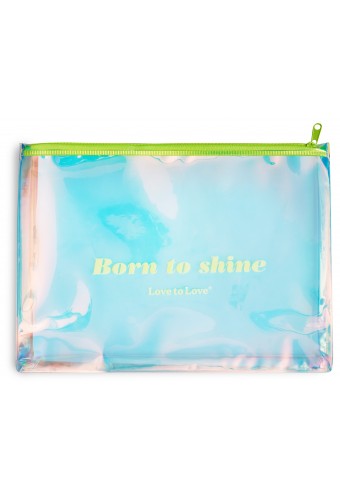 Pochette de rangement Born to Shine Zip jaune 