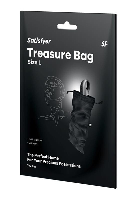 Pochette de Rangement Treasure Bag L Noir 