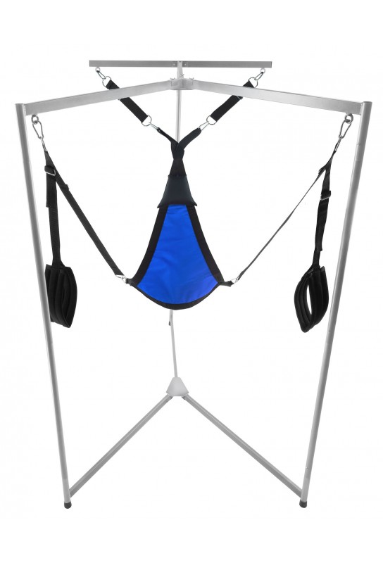 Kit Sling Tissu Triangle Bleu Armature Grise 