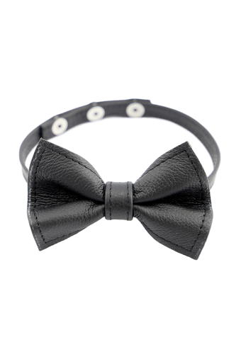 Collier en cuir avec Noeud Papillon 