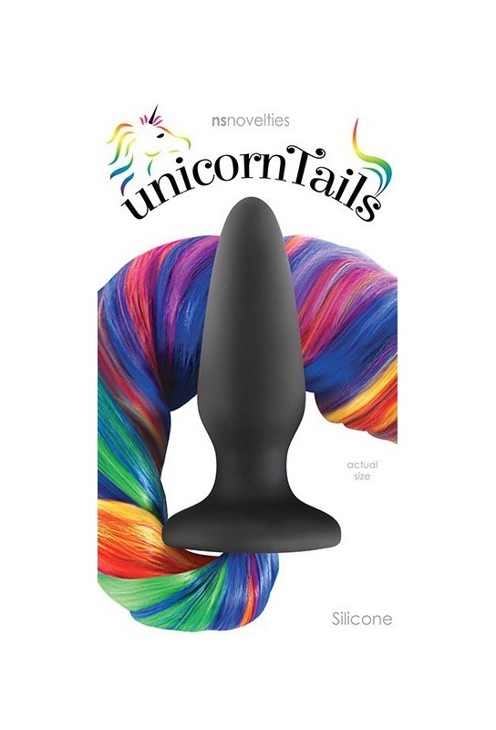 Plug avec queue Licorne 9 x 3.2cm 