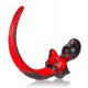 Plug Queue de chien Mastiff 12 x 7 cm Rouge 