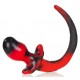 Plug Queue de chien Mastiff 12 x 7 cm Rouge 