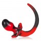 Plug Queue de chien Pug 8.5 x 4.4 cm Rouge 