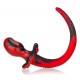 Plug Queue de chien Pug 8.5 x 4.4 cm Rouge 