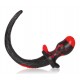 Plug Queue de chien Pug 8.5 x 4.4 cm Rouge 