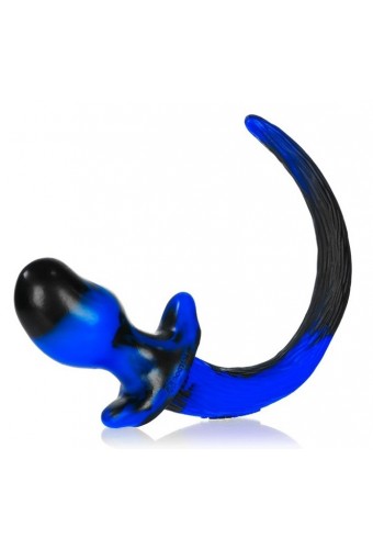 Plug Queue de chien Pug 8.5 x 5 cm Bleu 