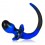 Plug Queue de chien Pug 8.5 x 5 cm Bleu