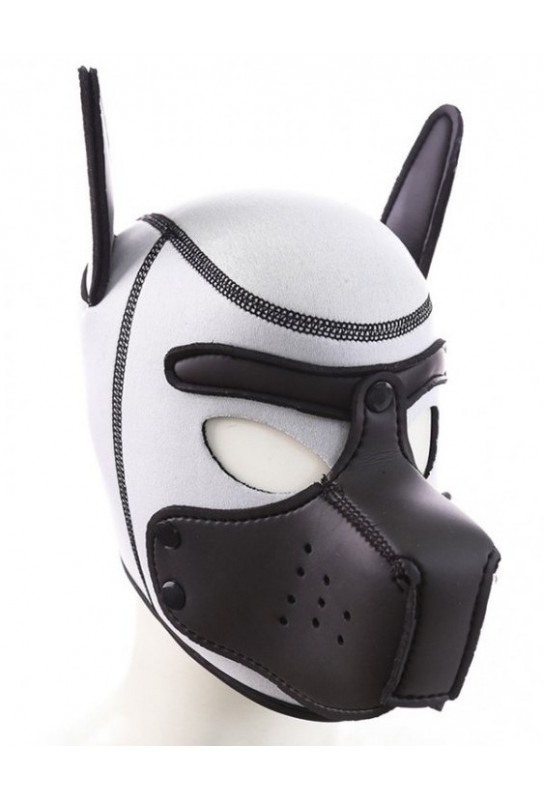 Cagoule Puppy néoprène Noir-Blanc 