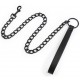 Collier et Laisse Ball Top Noir 