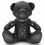 Ours en cuir Bendy The Bdsm Teddy Bear Noir